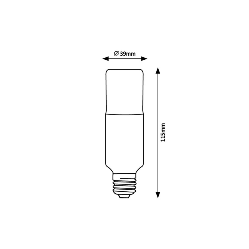 Rabalux - LED Žiarovka SMD T39 E27/9W/230V 4000K