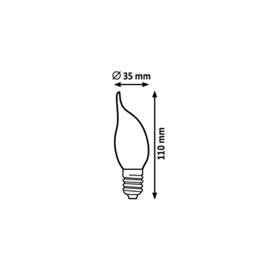 Rabalux - LED Žiarovka FILAMENT CF35 E14/4W/230V 4000K