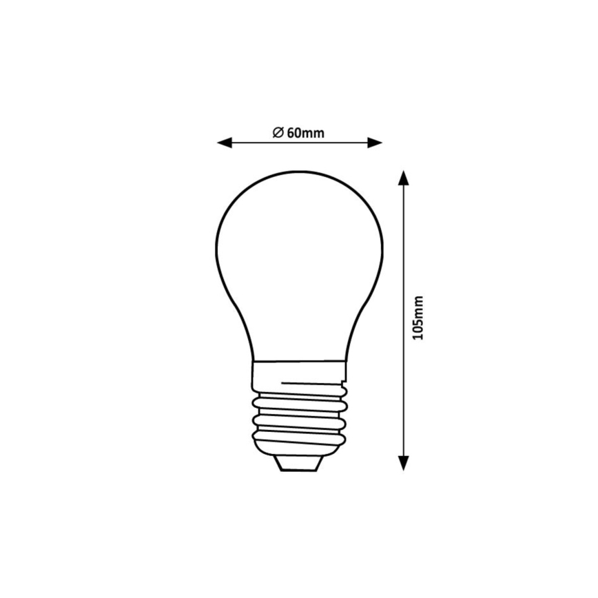 Rabalux - LED Žiarovka FILAMENT A60 E27/7W/230V 3000K Energetická trieda A