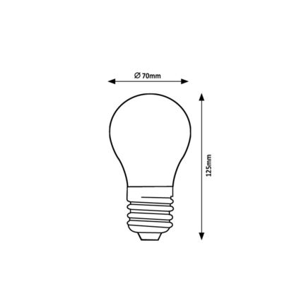 Rabalux - LED žiarovka Filament A70 E27/18W/230V 3000K
