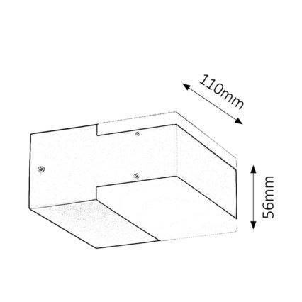 Rabalux 8060 - LED Vonkajšie nástenné svietidlo BONA 2xLED/4,5W