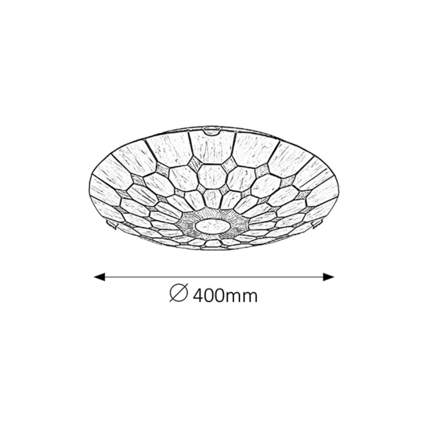 Rabalux - Tiffany vitrážové stropné svietidlo 2xE27/60W/230V pr. 40 cm