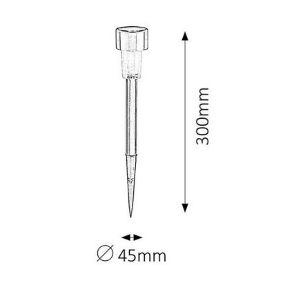 LED Solárne osvetlenie SOLAR 1xLED/0,1W/1xNi-MH IP44