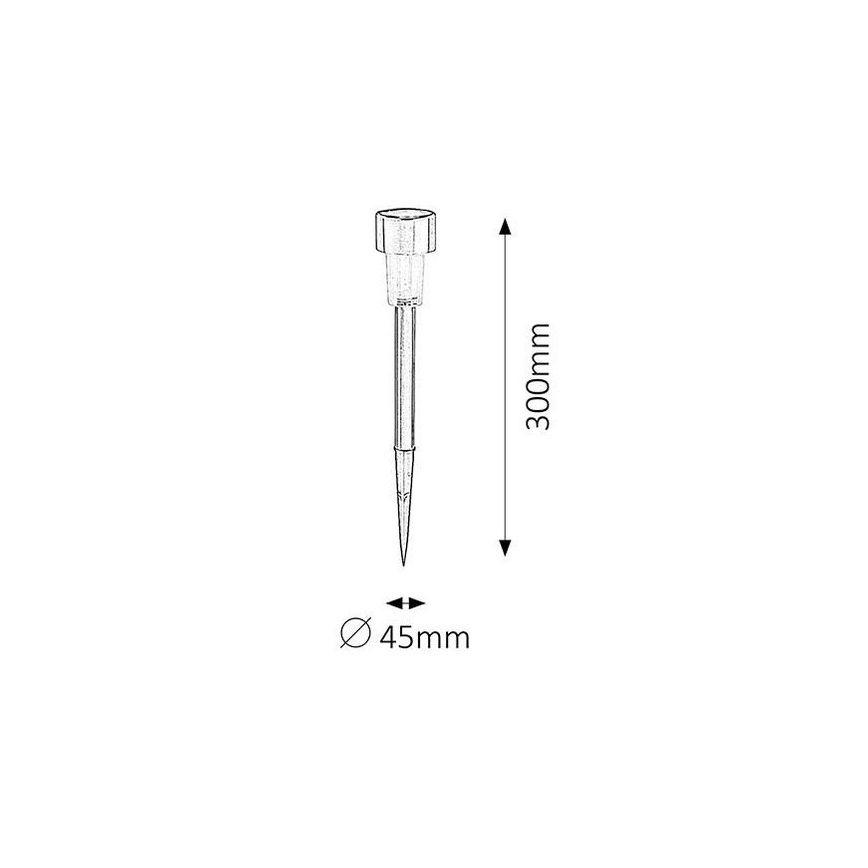 LED Solárne osvetlenie SOLAR 1xLED/0,1W/1xNi-MH IP44
