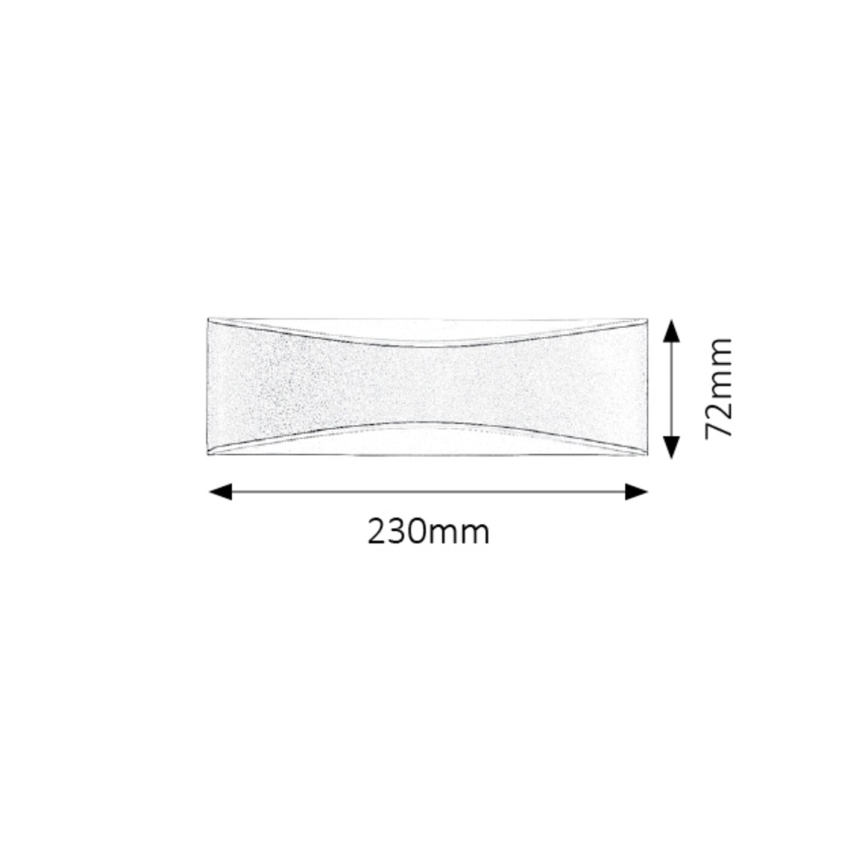 Rabalux - LED Vonkajšie nástenné svietidlo LED/10W/230V IP65