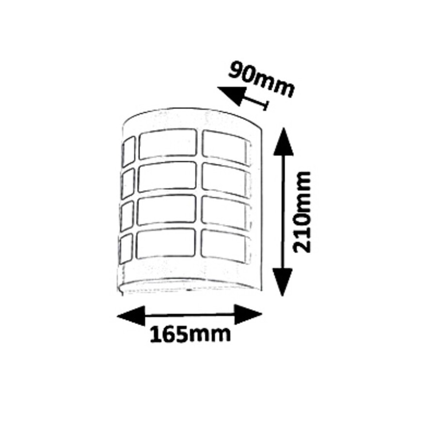 Rabalux 8799 - Vonkajšie nástenné svietidlo SEVILLA 1xE27/11W/230V IP44
