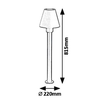 Rabalux 8845 - Vonkajšia lampa FAVARA 1xE27/14W/230V IP44