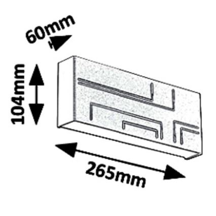 Rabalux 8873 - LED Vonkajšie nástenné svietidlo MARIBOR LED/12W/230V IP65