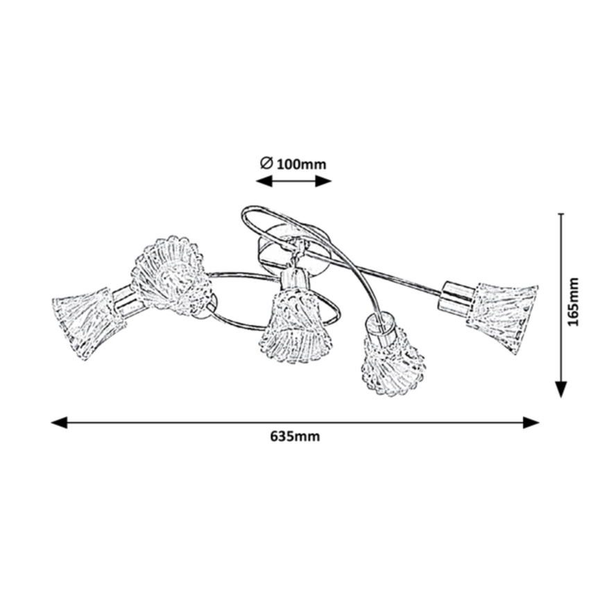 Rabalux - Bodové svietidlo 5xE14/40W/230V