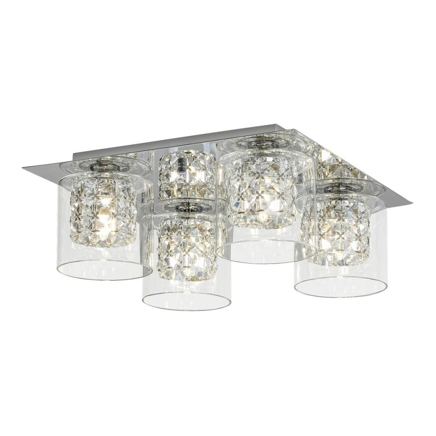 Rabalux - Krištáľové stropné svietidlo 4xG9/40W/230V 37x37 cm