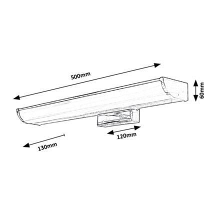 Rabalux - LED Kúpeľňové osvetlenie zrkadla LED/7,5W/230V IP44