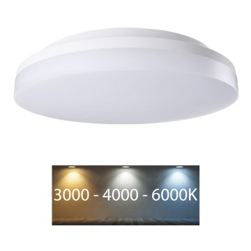 Rabalux - LED kúpeľňové stropné svietidlo, 24 W, 230 V, IP54, s prepínateľnou teplotou svetla 3000/4000/6000 K, priemer 28 cm
