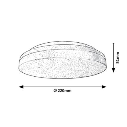 Rabalux - LED Kúpeľňové stropné svietidlo LED/18W/230V IP54 3000K/4000K/6000K