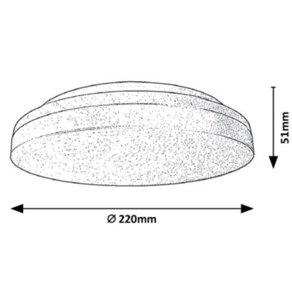 Rabalux - LED Kúpeľňové stropné svietidlo s pohybovým senzorom LED/18W/230V IP54 3000K/4000K/6000K