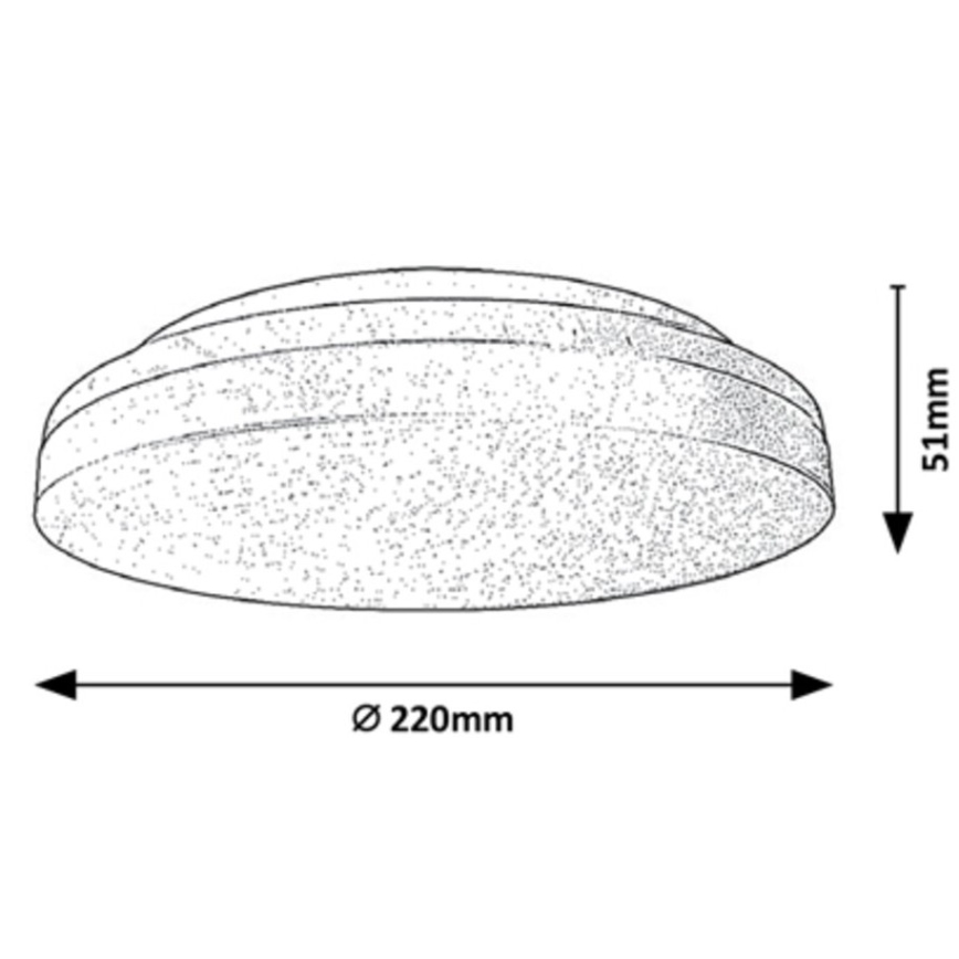 Rabalux - LED Kúpeľňové stropné svietidlo s pohybovým senzorom LED/18W/230V IP54 3000K/4000K/6000K