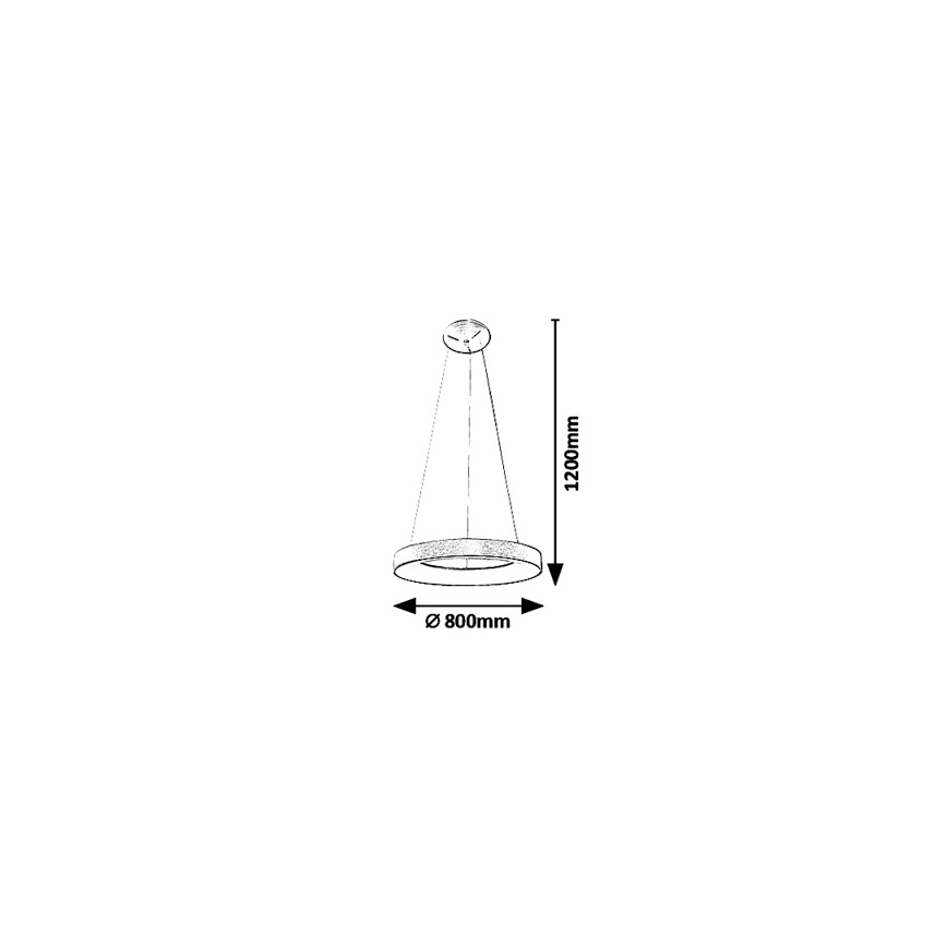 Rabalux - LED Luster na lanku CARMELLA LED/80W/230V