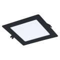 Rabalux - LED Podhľadové svietidlo LED/12W/230V 17x17 cm čierna