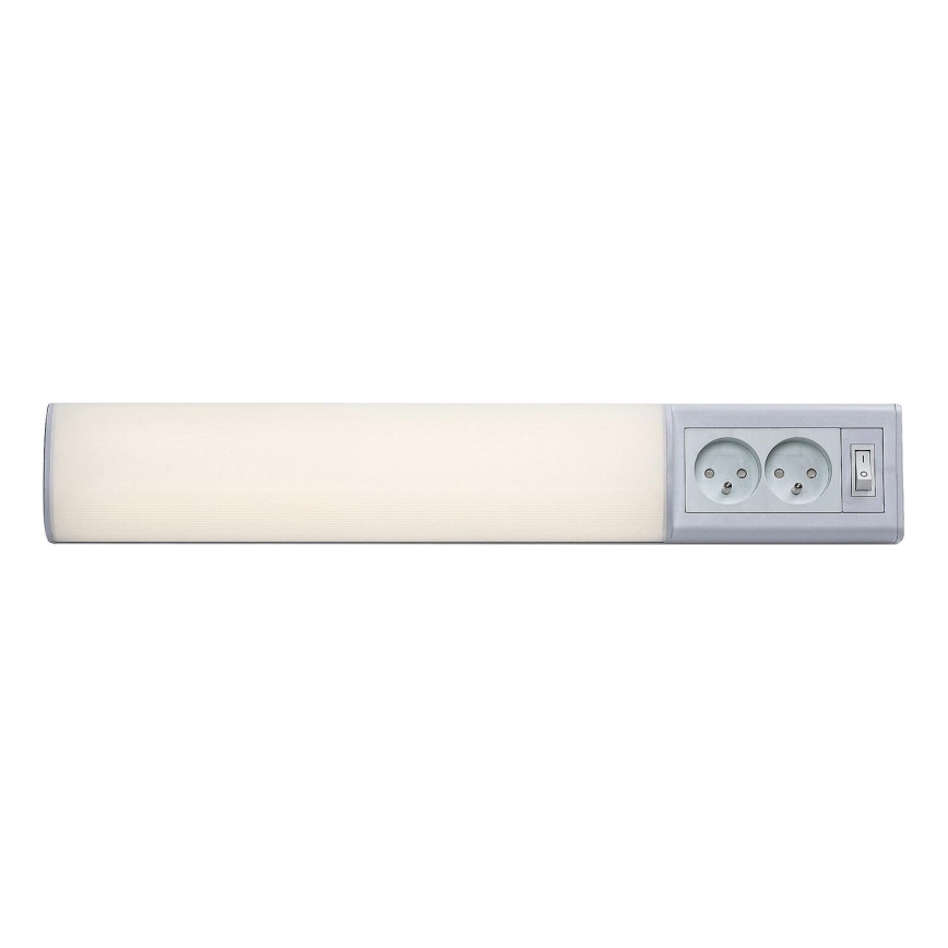 Rabalux - LED Podlinkové svietidlo so zásuvkami LED/10W/230V 4000K 50 cm biela
