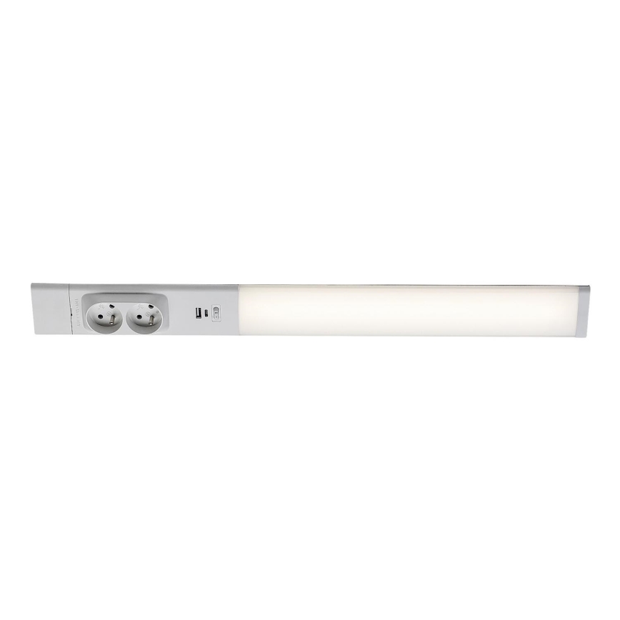 Rabalux - LED Podlinkové svietidlo so zásuvkami LED/18W/230V 4000K 60 cm biela