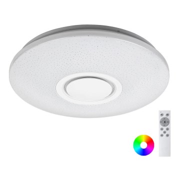 Rabalux - LED RGB stlmiteľné stropné svietidlo s reproduktorom LED/24W/230V Wi-Fi Tuya + diaľkové ovládanie pr. 40 cm
