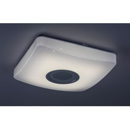 Rabalux - LED RGB Stmievateľné stropné svietidlo s reproduktorom LED/18W/230V 3000-6000K Bluetooth + diaľkové ovládanie