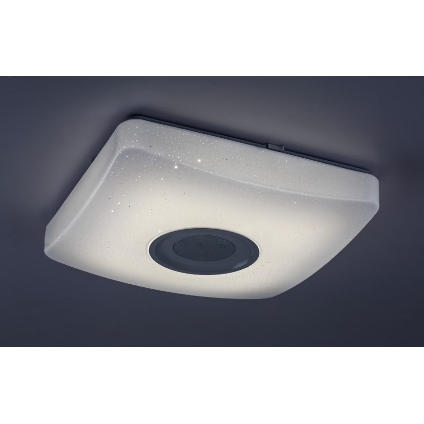 Rabalux - LED RGB Stmievateľné stropné svietidlo s reproduktorom LED/18W/230V 3000-6000K Bluetooth + diaľkové ovládanie