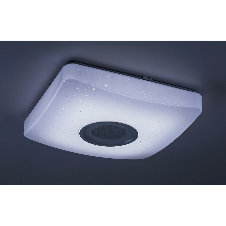 Rabalux - LED RGB Stmievateľné stropné svietidlo s reproduktorom LED/18W/230V 3000-6000K Bluetooth + diaľkové ovládanie