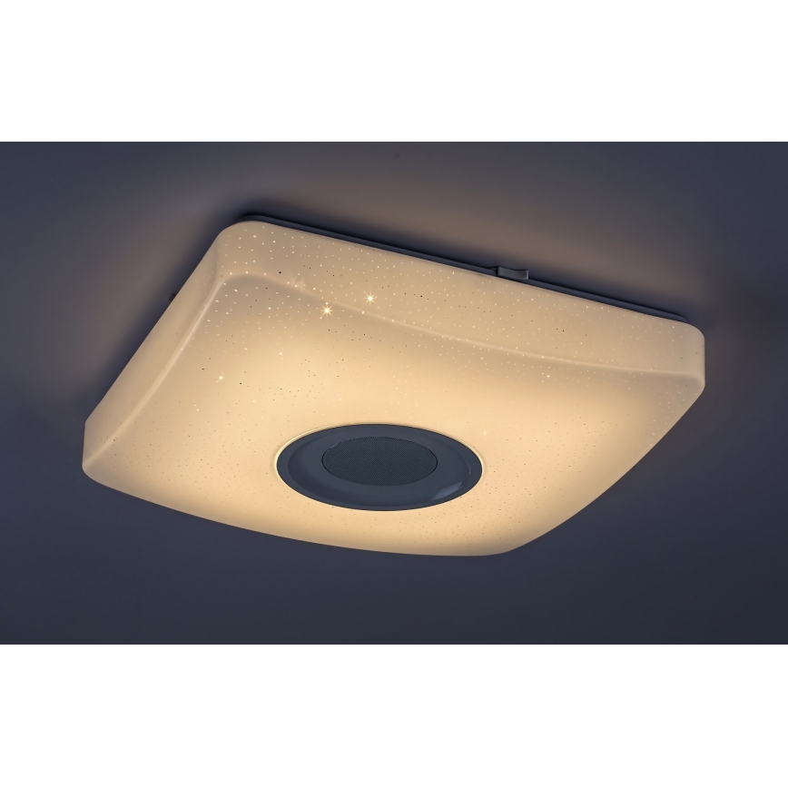 Rabalux - LED RGB Stmievateľné stropné svietidlo s reproduktorom LED/18W/230V 3000-6000K Bluetooth + diaľkové ovládanie
