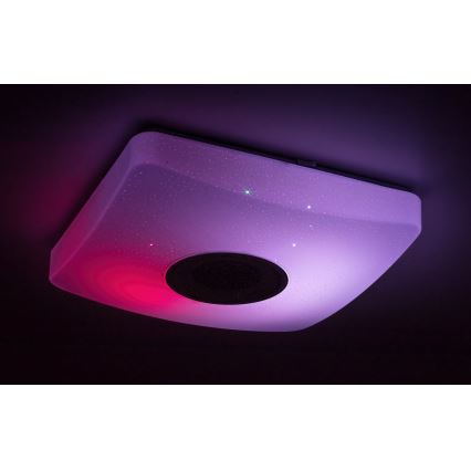 Rabalux - LED RGB Stmievateľné stropné svietidlo s reproduktorom LED/18W/230V 3000-6000K Bluetooth + diaľkové ovládanie