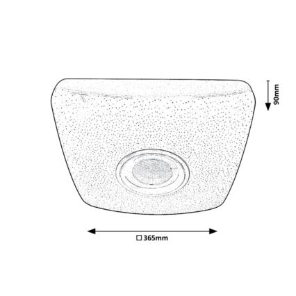 Rabalux - LED RGB Stmievateľné stropné svietidlo s reproduktorom LED/18W/230V 3000-6000K Bluetooth + diaľkové ovládanie