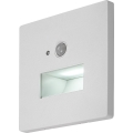 Rabalux - LED schodiskové svietidlo so senzorom pohybu a súmraku LED/1W/230V 3000/4500/6500K biela