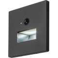 Rabalux - LED schodiskové svietidlo so snímačom pohybu a súmraku LED/1W/230V 3000/4500/6500K čierne