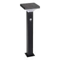 Rabalux - LED solárna lampa so senzorom LED/4W/3,7V IP44 čierna 2200 mAh