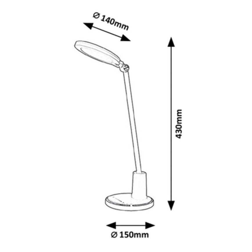 Rabalux - LED Stmievateľná dotyková stolná lampa LED/10W/230V 3000-6000K