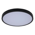 Rabalux - LED Stmievateľné kúpeľňové stropné svietidlo LED/36W/230V 3000-6000K IP44 pr. 42 cm čierna + diaľkové ovládanie