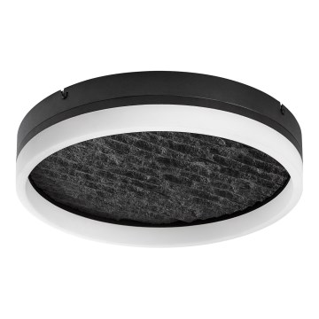 Rabalux - LED Stmievateľné stropné svietidlo LED/24W/230V 3000-6500K pr. 40 cm čierna + diaľkové ovládanie