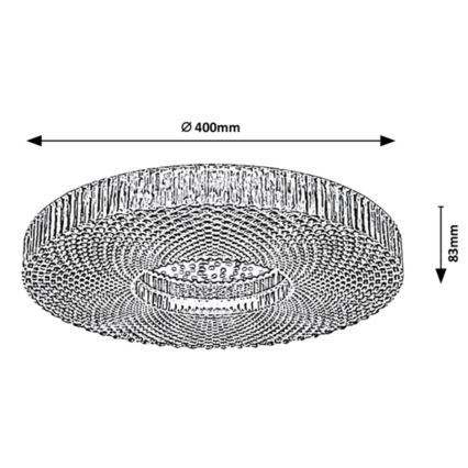 Rabalux - LED Stmievateľné stropné svietidlo LED/36W/230V 3000-6000K + diaľkové ovládanie