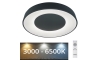 Rabalux - LED Stmievateľné stropné svietidlo LED/38W/230V čierna 3000-6500K + diaľkové ovládanie