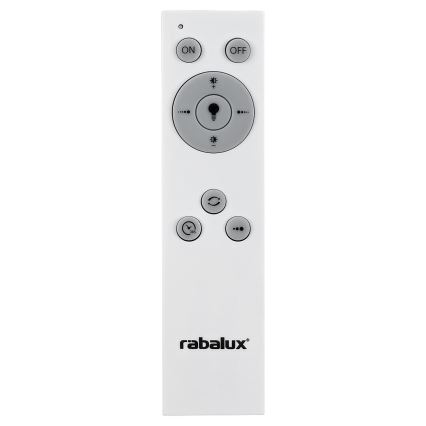 Rabalux - LED Stmievateľné stropné svietidlo LED/38W/230V čierna 3000-6500K + diaľkové ovládanie pr. 48 cm