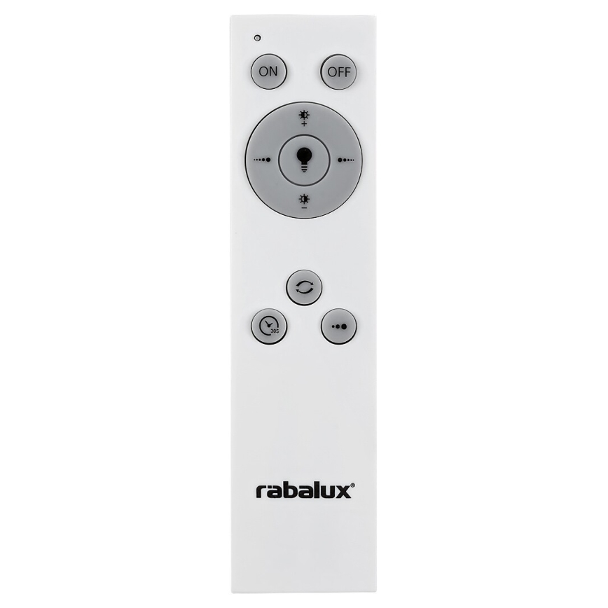 Rabalux - LED Stmievateľné stropné svietidlo LED/38W/230V čierna 3000-6500K + diaľkové ovládanie pr. 48 cm