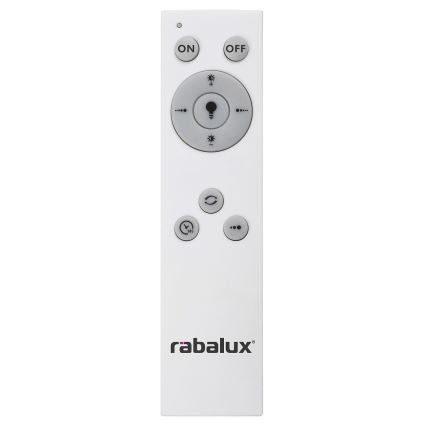 Rabalux - LED Stmievateľné stropné svietidlo LED/38W/230V čierna 3000-6500K + diaľkové ovládanie pr. 48 cm