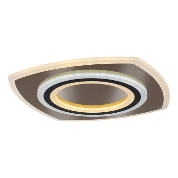 Rabalux - LED Stmievateľné stropné svietidlo LED/60W/230V 3000/4000/6000K matný chróm/čierna + diaľkové ovládanie