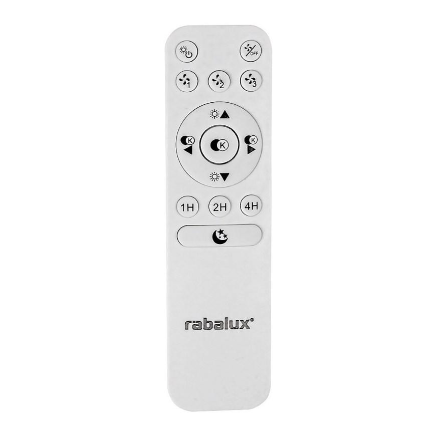 Rabalux - LED Stmievateľné stropné svietidlo s ventilátorom LED/30W/230V + 3000-6500K + diaľkové ovládanie