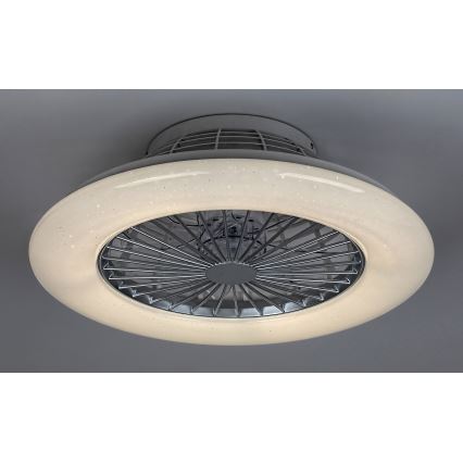 Rabalux - LED Stmievateľné stropné svietidlo s ventilátorom LED/30W/230V + 3000-6500K + diaľkové ovládanie