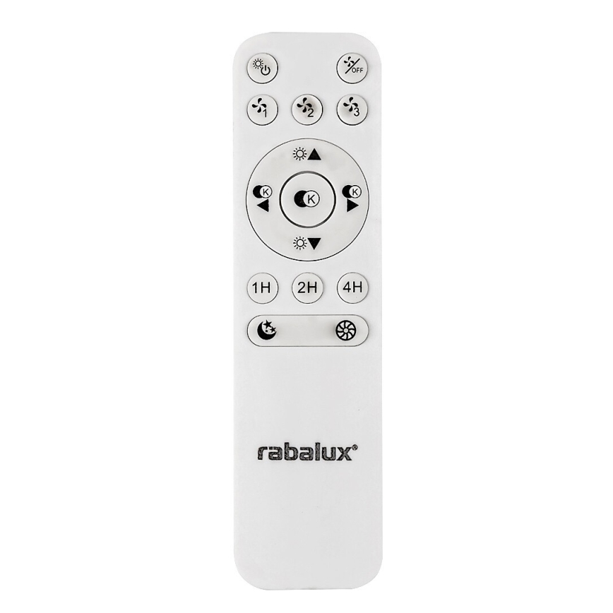 Rabalux - LED Stmievateľné stropné svietidlo s ventilátorom LED/40W/230V 3000-6500K + diaľkové ovládanie