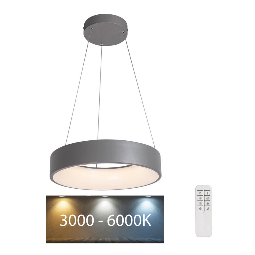 Rabalux - LED Stmievateľný luster na lanku LED/24W/230V okrúhly 3000-6000K + diaľkové ovládanie