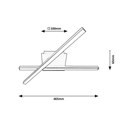 Rabalux - LED Stropné svietidlo 2xLED/14W/230V