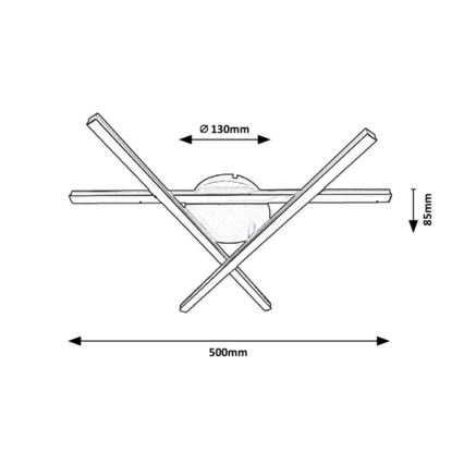 Rabalux - LED Stropné svietidlo 3xLED/25W/230V