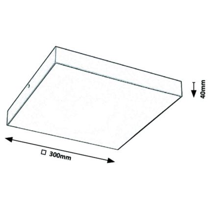 Rabalux - LED Stropné svietidlo LED/24W/230V 3000-6000K IP44 biela