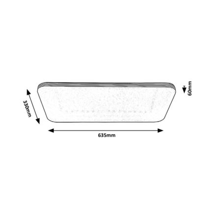 Rabalux - LED Stropné svietidlo LED/36W/230V